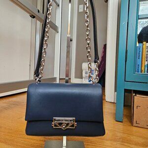 Michael Kors Cece Small Shoulder & Crossbody Bag - Navy